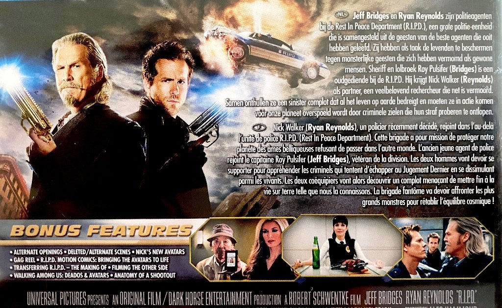R.I.P.D. (Met Ondertitels NL) 3D + 2D (2 BLURAY) / Als Nieuw, Cd's en Dvd's, Film, Science Fiction en Fantasy, Vanaf 12 jaar, Engels