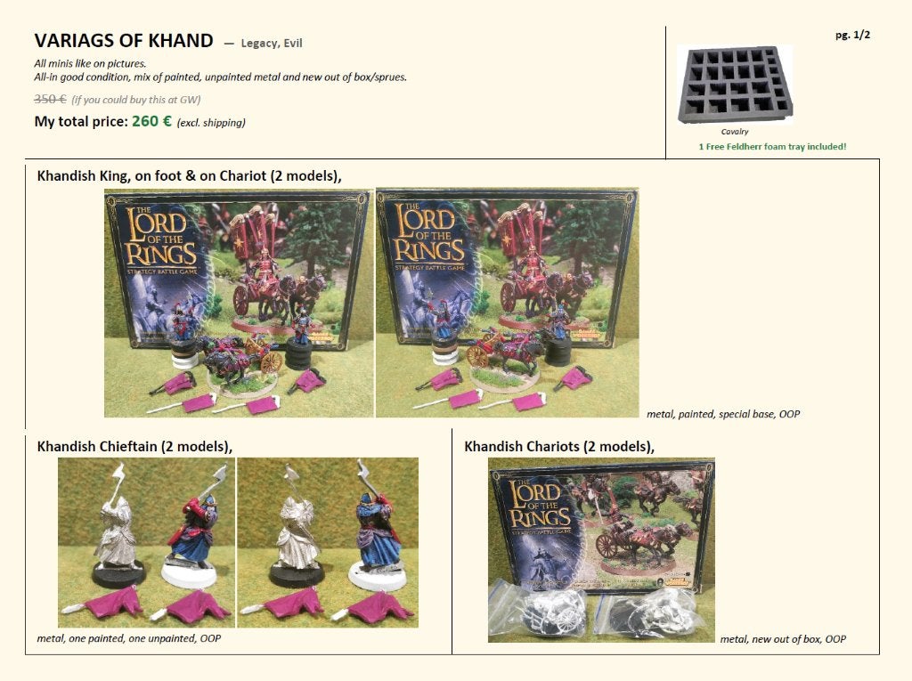 Variags of Khand (Evil) ME SBG Games workshop, Enlèvement ou Envoi, Neuf, Le Seigneur des Anneaux, Figurine(s)
