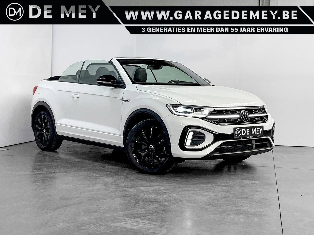 Volkswagen T-Roc Cabriolet 1.5 TSI DSG 150pk R-Line Black Pa, Auto's, Automaat, Geheel digitaal combi-instrument, Cabriolet, Wit