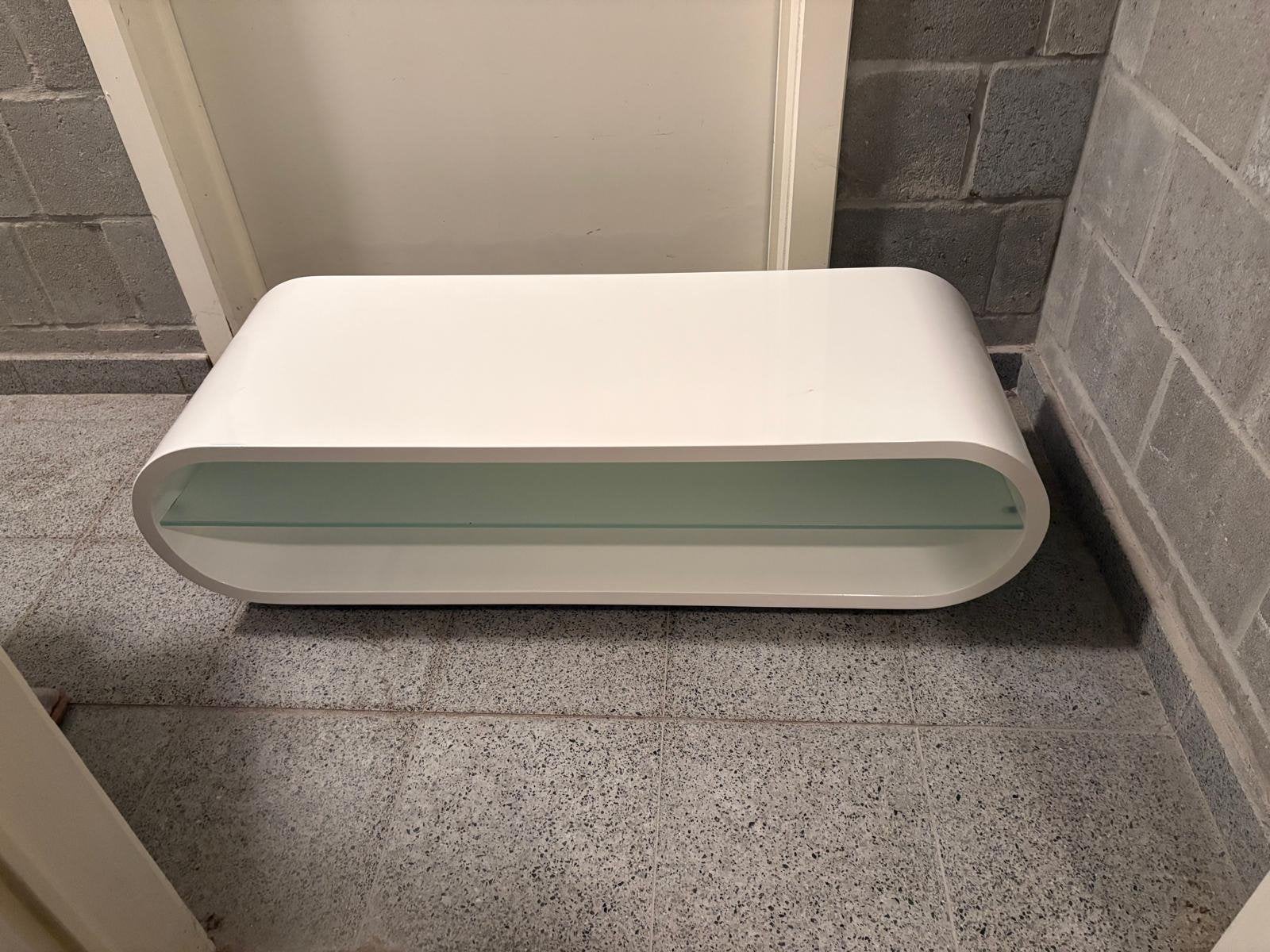 salontafel met glazen legplank – zo goed als nieuw, Huis en Inrichting, Ophalen, Zo goed als nieuw