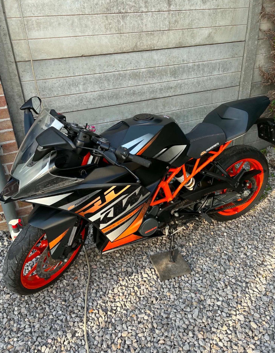KTM rc125, Enlèvement, Utilisé