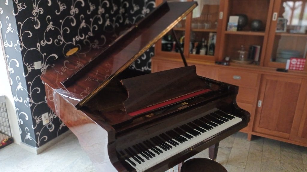PRIJSAANPASSING Prachtige Schimmel Vleugelpiano, Muziek en Instrumenten, Ophalen, Overige kleuren, Zo goed als nieuw, Hoogglans