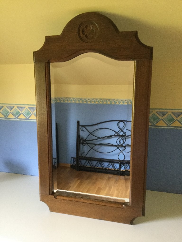Miroir en chêne massif, Enlèvement, Rectangulaire, Moins de 50 cm, Moins de 100 cm
