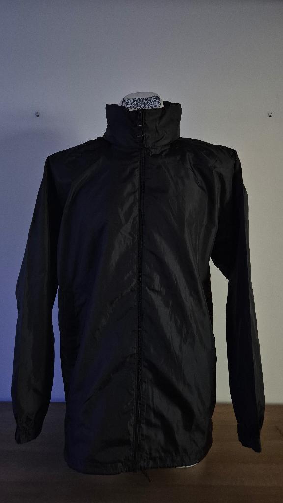Zwarte regenjas met opbergcapouchon, Kleding | Heren, Jassen | Zomer, Nieuw, Overige maten, Zwart, Ophalen