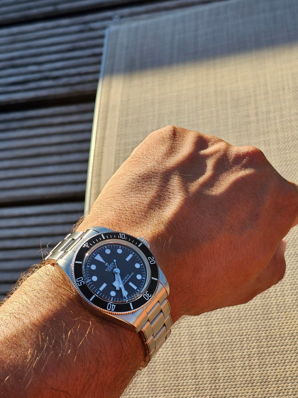 Tudor blackbay Monochrome full set, Ophalen, Staal, Polshorloge, Zo goed als nieuw