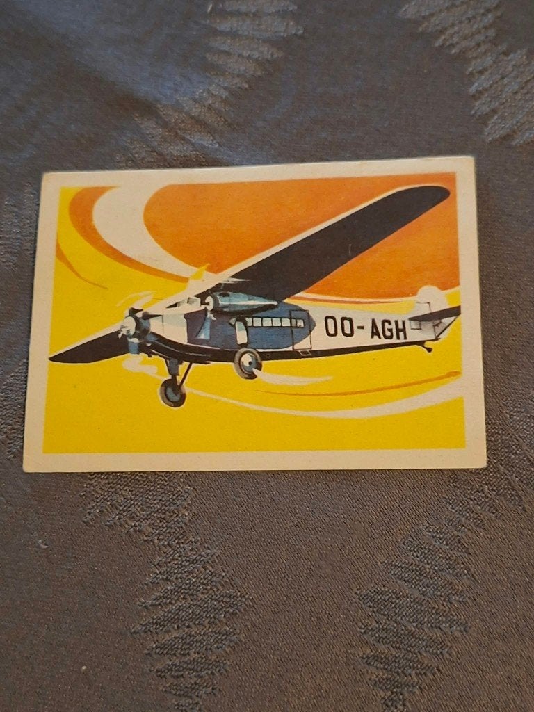Prentje/Chromo : Fokker VII / Sabena-Chocolade Jacques, Ophalen of Verzenden, Gebruikt, Kaart, Foto of Prent
