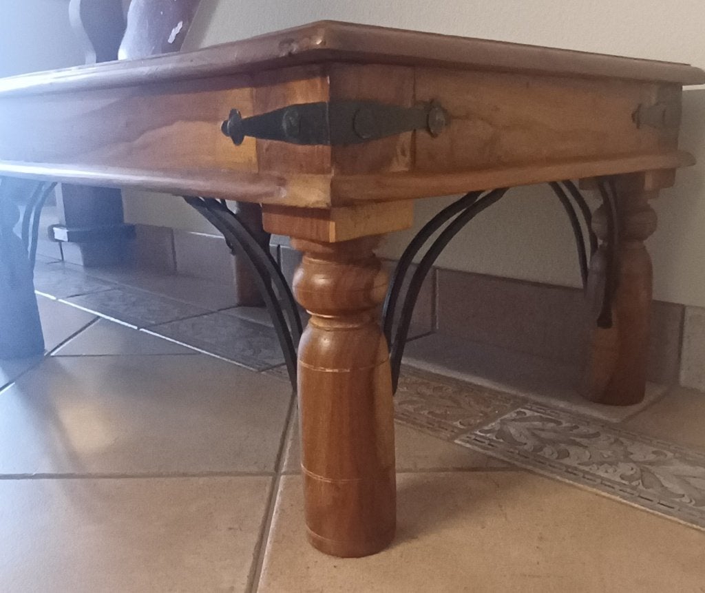 Salontafel landelijke stijl, Maison & Meubles, Enlèvement, Comme neuf, Rectangulaire, Chêne