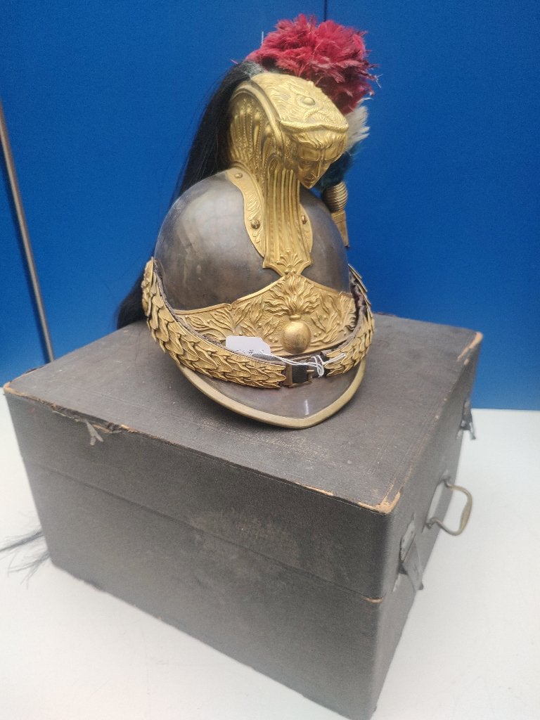 Dragonder helm officier in originele doos, Collections, Envoi