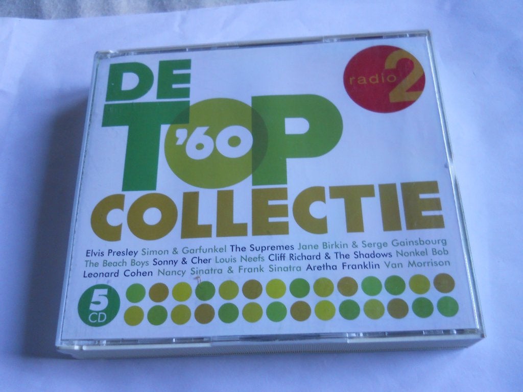 5 CD BOX - RADIO 2 - DE TOP COLLECTIE - JAREN 60 VOL 1, Cd's en Dvd's, Boxset, Ophalen of Verzenden, Zo goed als nieuw, Pop