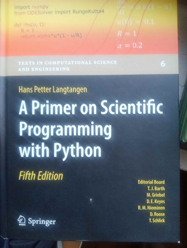 A primer on scientific programming with Python, Livres, Neuf, Springer, Langage de programmation ou Théorie, Enlèvement