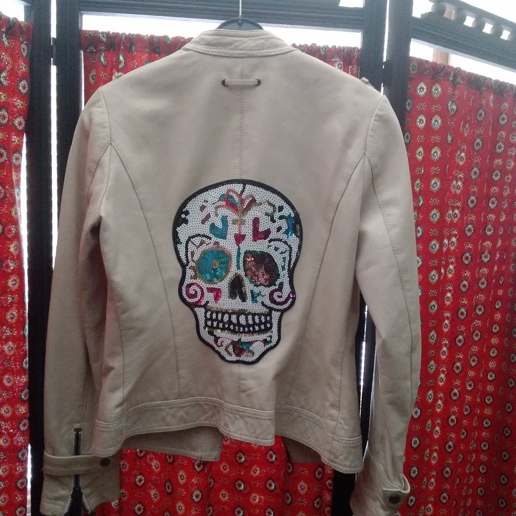 Customized lederen jacket, Lederen jacket, Verzenden, Gedragen