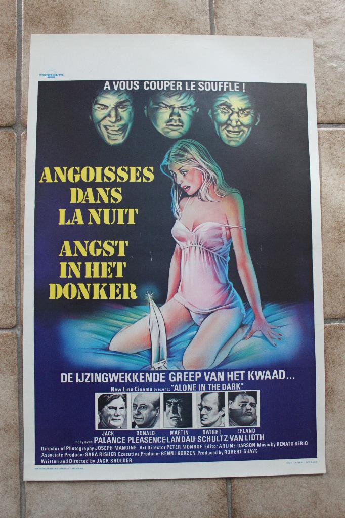 filmaffiche Alone In The Dark 1982 Jack Palance filmposter, Rechthoekig Staand, Ophalen of Verzenden, Zo goed als nieuw, A1 t/m A3