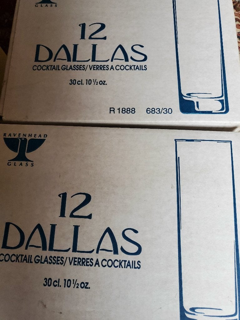 Meerdere dozen longdrinkglazen, cocktail glazen (nieuw), Ophalen of Verzenden, Nieuw, Glas, Glas of Glazen