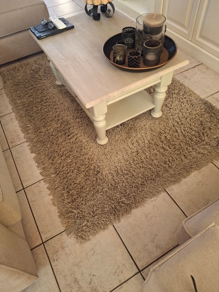 Landelijk tapijt taupe kleur, Huis en Inrichting, Stoffering | Vloerbedekking, Ophalen, Gebruikt, Bruin, Landelijk