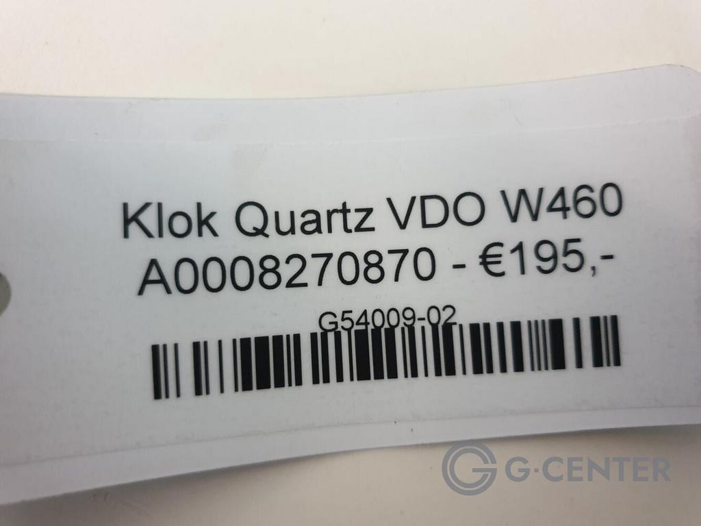 Mercedes-Benz G-Klasse Klok Quartz VDO W460 A0008270870  G54, Gebruikt, -, Ophalen of Verzenden, BOVAG lid