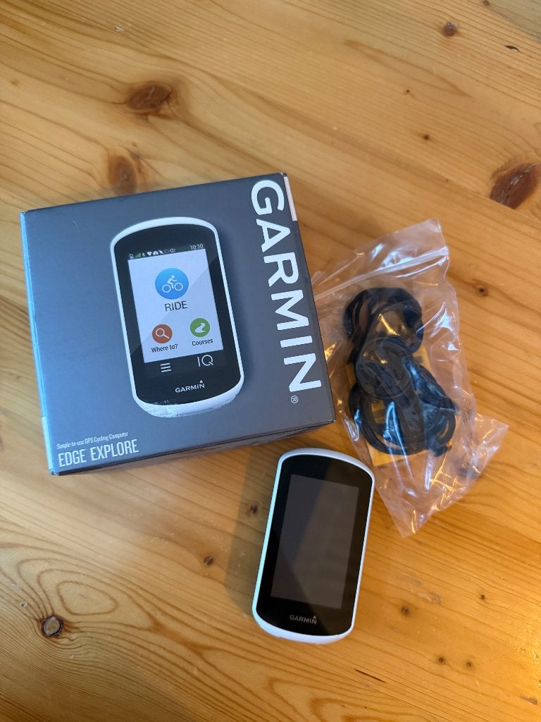 Garmin Edge Explore, Fietsen en Brommers, Fietsaccessoires | Fietscomputers, Zo goed als nieuw, Cadanssensor, Draadloos, GPS, Hartslagsensor