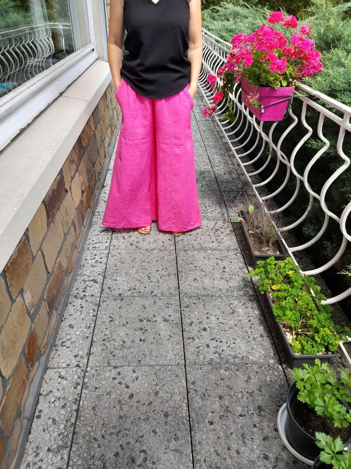NIEUWE linnen broek, Ophalen of Verzenden, Nieuw, Maat 38/40 (M)