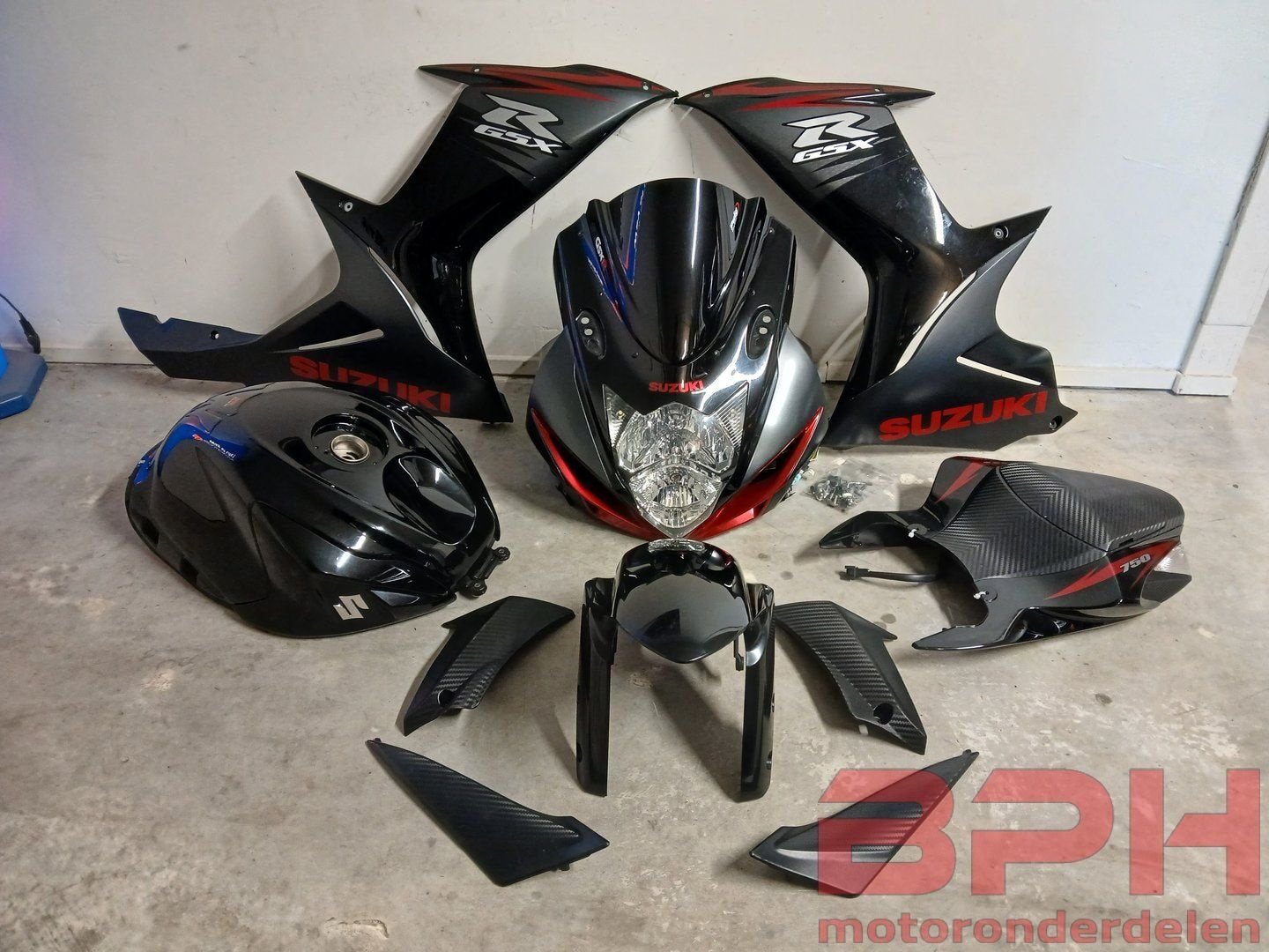 Kappenset / kuipset + tank Suzuki GSX-R 750 L1 L2 L3 L4 L5 L, Motoren, Ophalen, Gebruikt, -, -