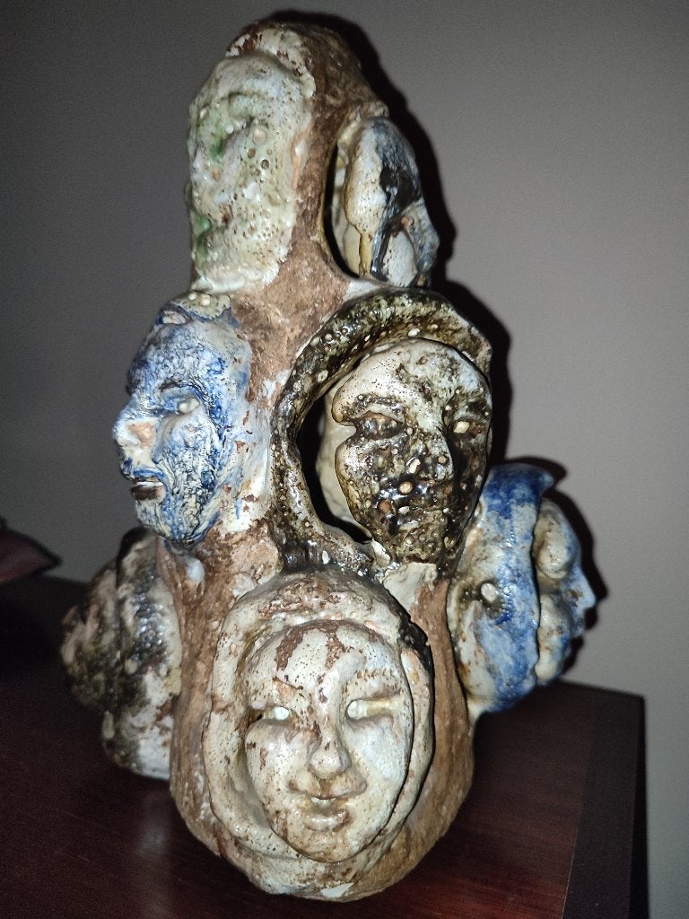 Heel unieke aardewerk sculptuur, Enlèvement ou Envoi