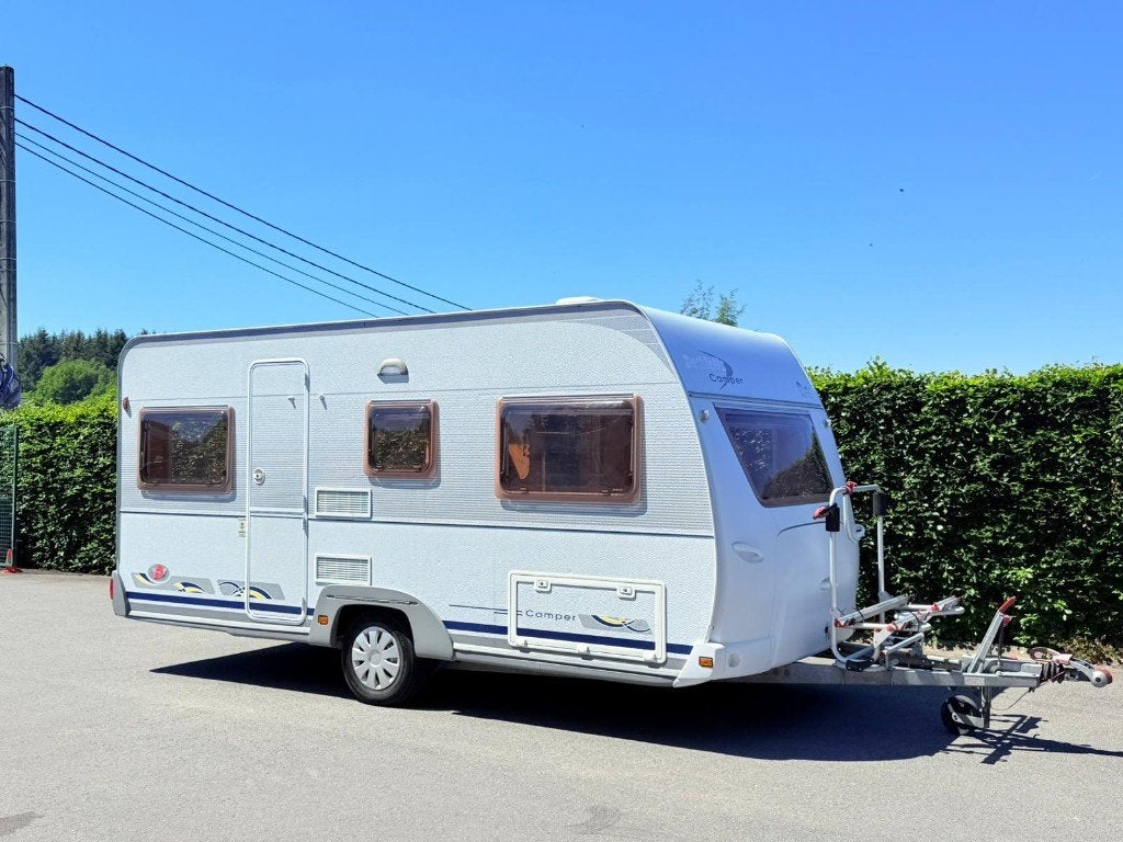 caravane  dethleffs 4.50 m avec auvent super état  4 places, Caravanes & Camping, Jusqu'à 4, Grand lit, Siège standard, Poêle