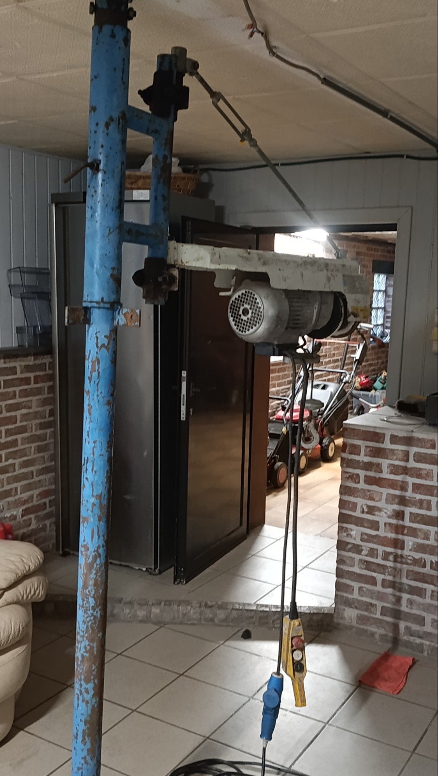 treuil de grue de chantier, Bricolage & Construction, Enlèvement, Utilisé, Électrique