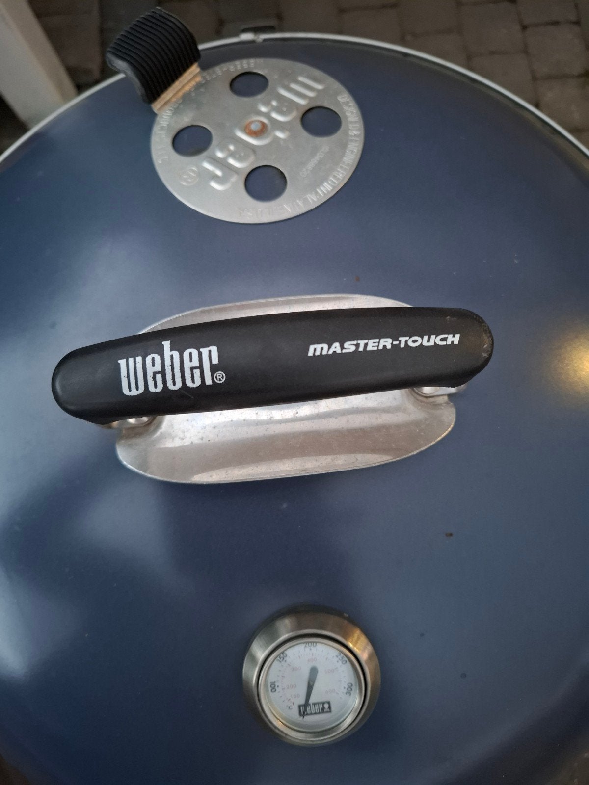 Weber Master Touch bleu, Enlèvement, Utilisé, Weber, Avec accessoires