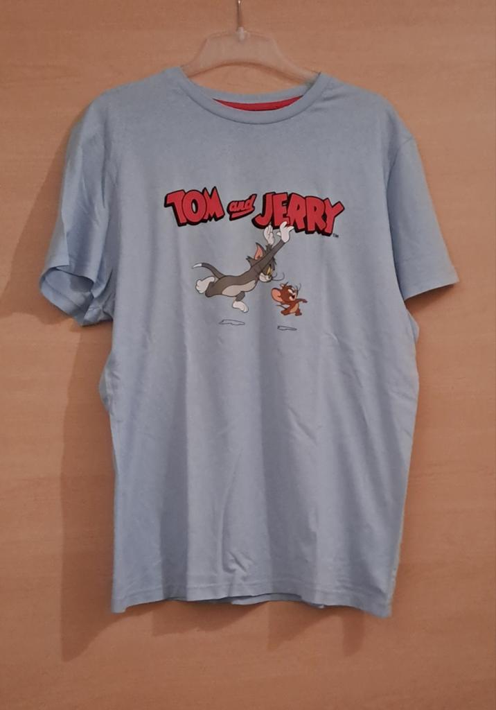 T-shirt Tom et Jerry (taille L), Enlèvement ou Envoi, Comme neuf, Taille 52/54 (L), Bleu