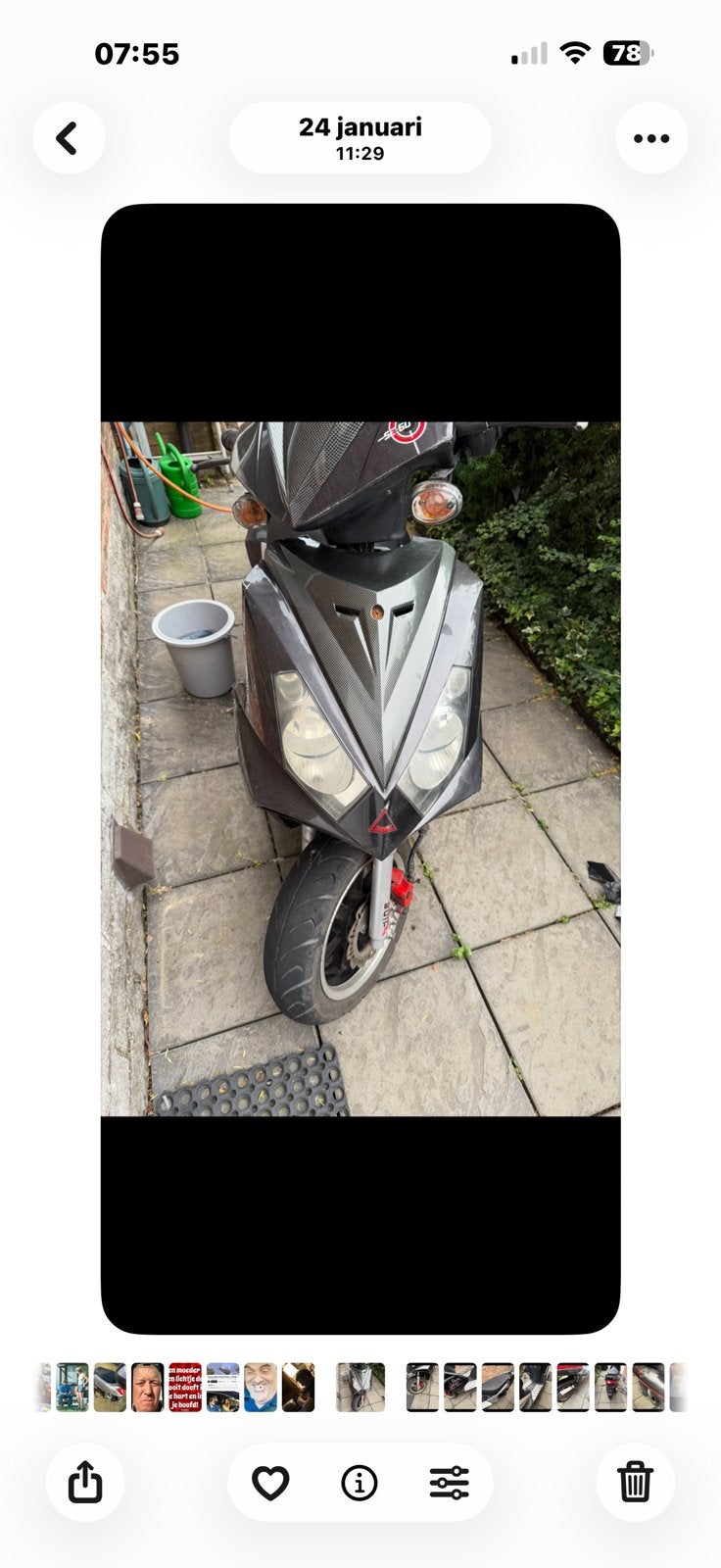 Scooter turbo, Ophalen, Zo goed als nieuw