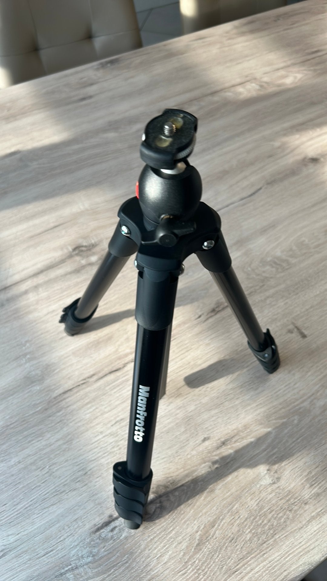 Manfrotto Compact Light MKCOMPACTLT-BK + Draagtas, Audio, Tv en Foto, Fotografie | Statieven en Balhoofden, Ophalen, Driepoot
