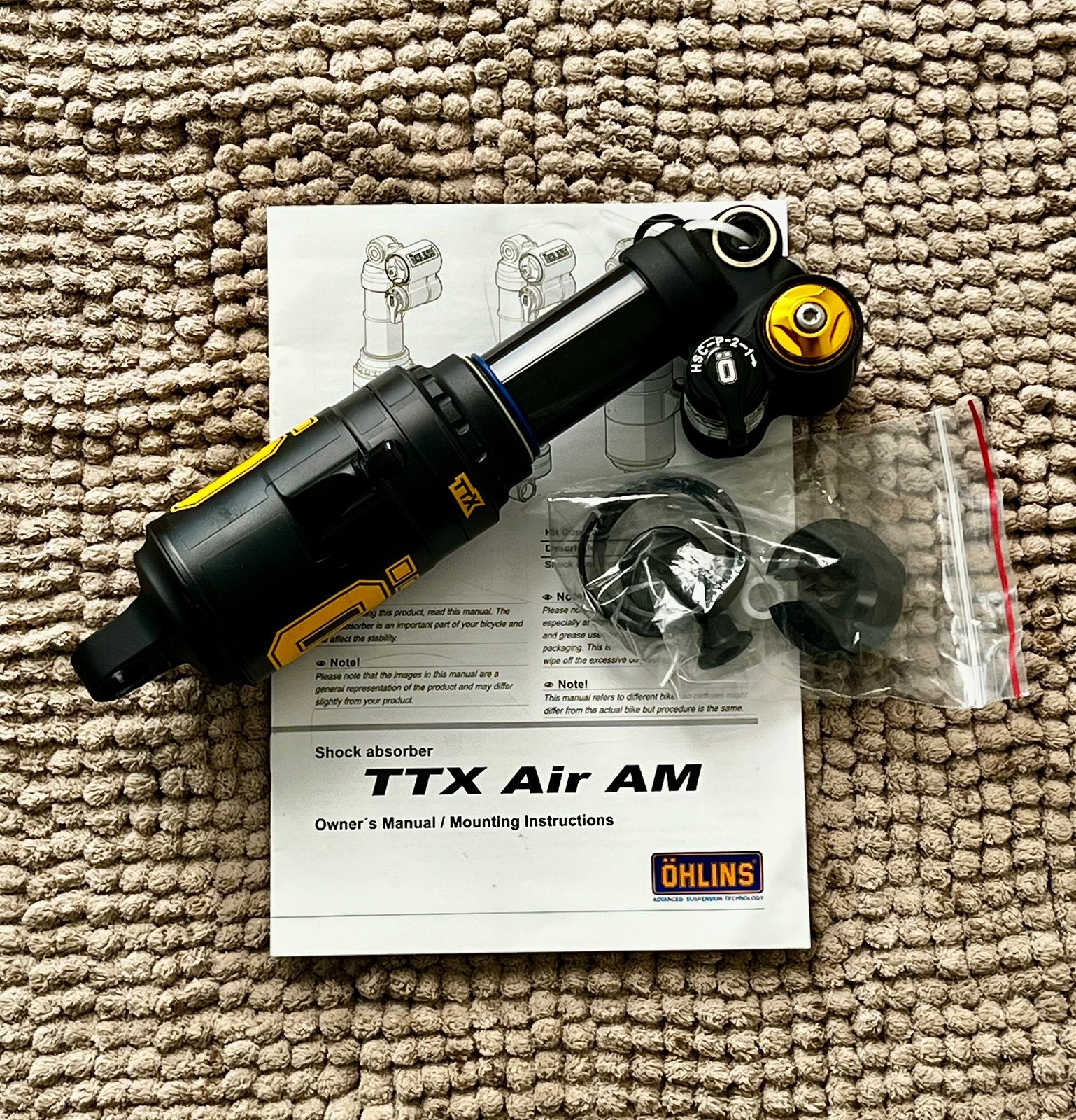 Öhlins TTX2 Air demper - 210x55 mm (Ongemonteerd), Fietsen en Brommers, Overige typen, Nieuw, Ophalen of Verzenden, Aluminium