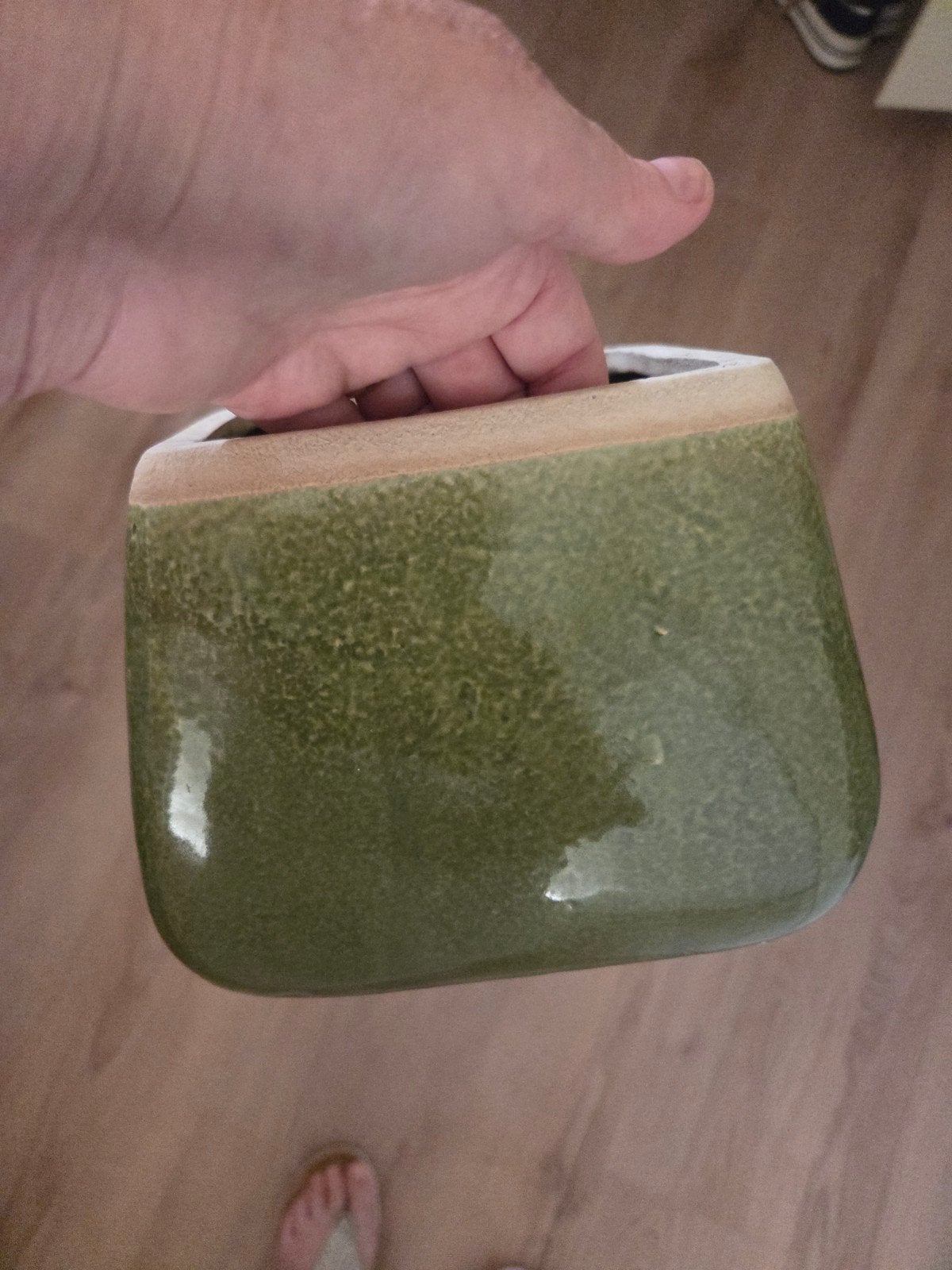 Prachtige bloempot puntgaaf, Ophalen