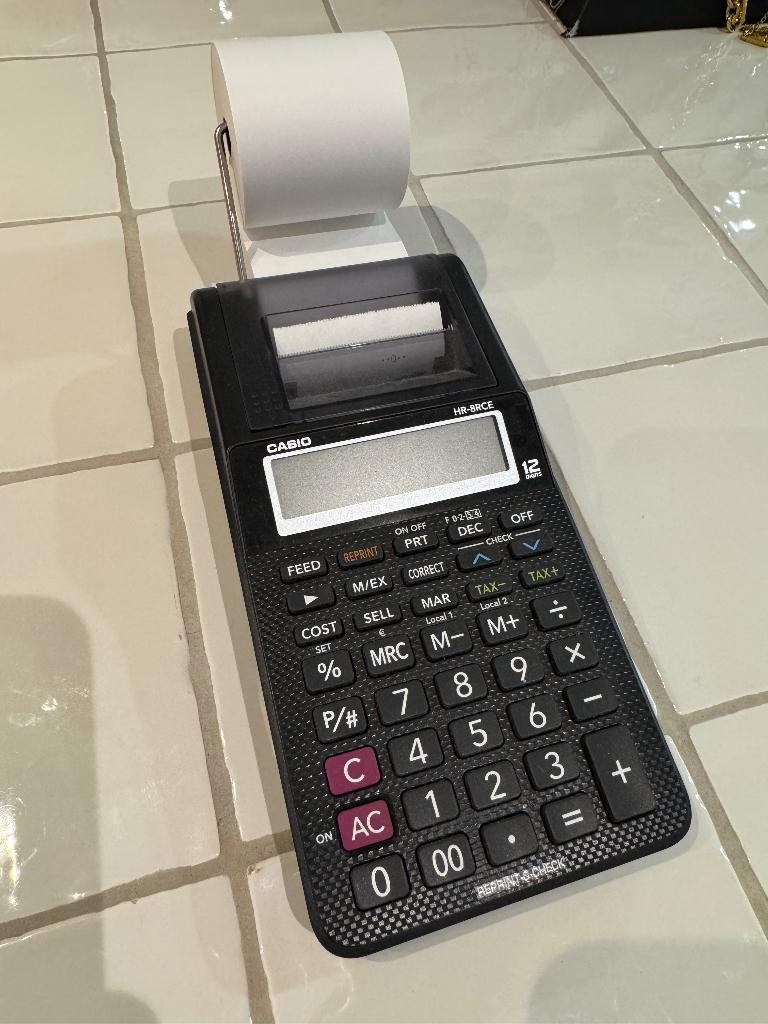 Casio printer +4 kassarollen, Zakelijke goederen, Kantoor en Winkelinrichting | Kassa's en Betaalsystemen, Ophalen