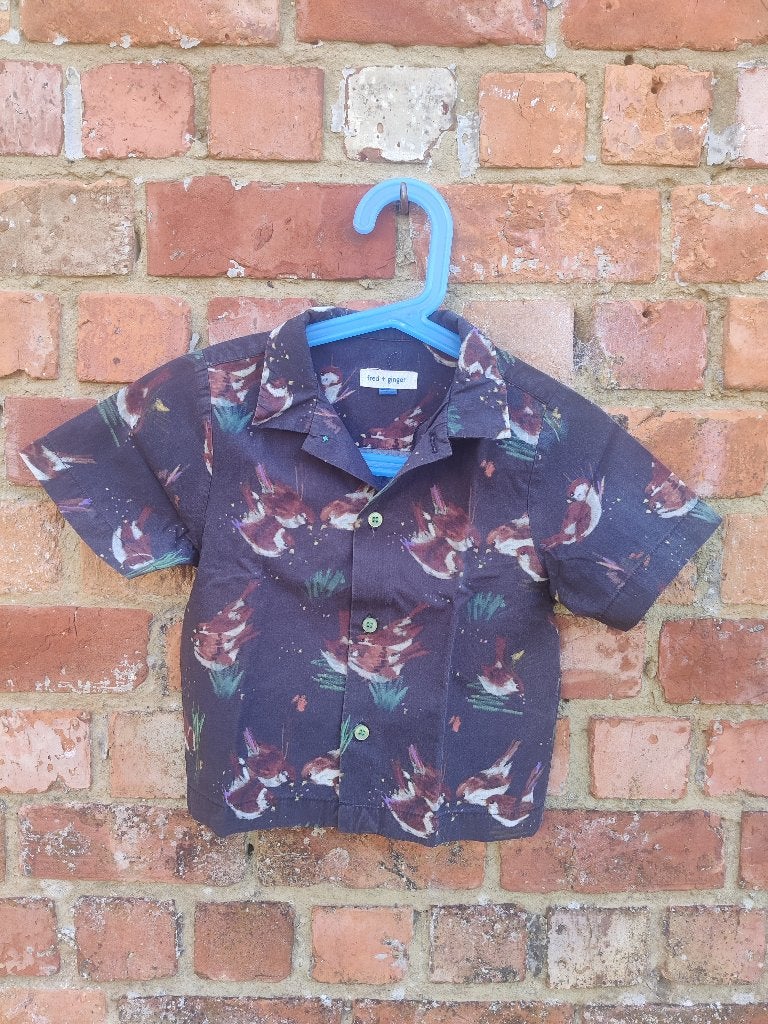 Hemdje vogels, Overhemd of Blouse, Ophalen of Verzenden, Zo goed als nieuw, Fred&Ginger
