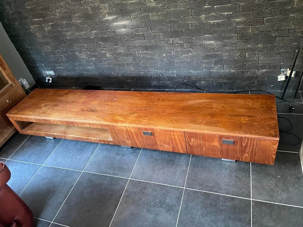 Meuble tv teak, Enlèvement, Comme neuf, Teck