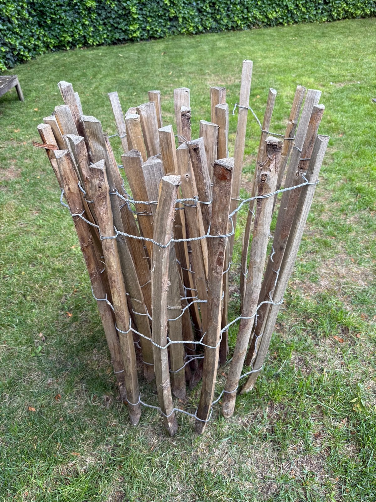 Kastanje hekwerk, Tuin en Terras, Ophalen, Gebruikt, Hout, Tuinhek