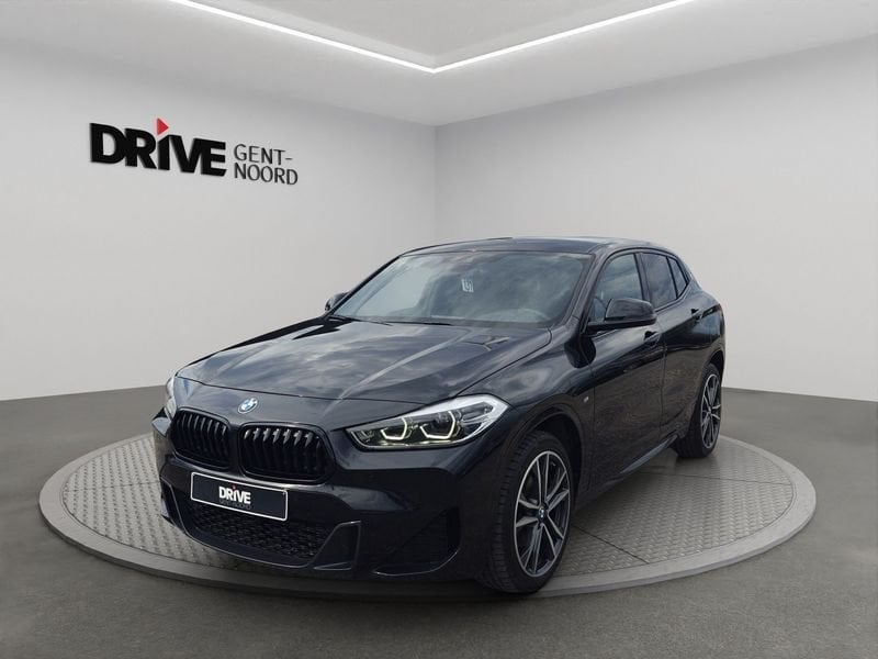 BMW X2 M- Sport sDrive18i, Auto's, BMW, Gebruikt, Zwart, 136 pk, Leder en Stof