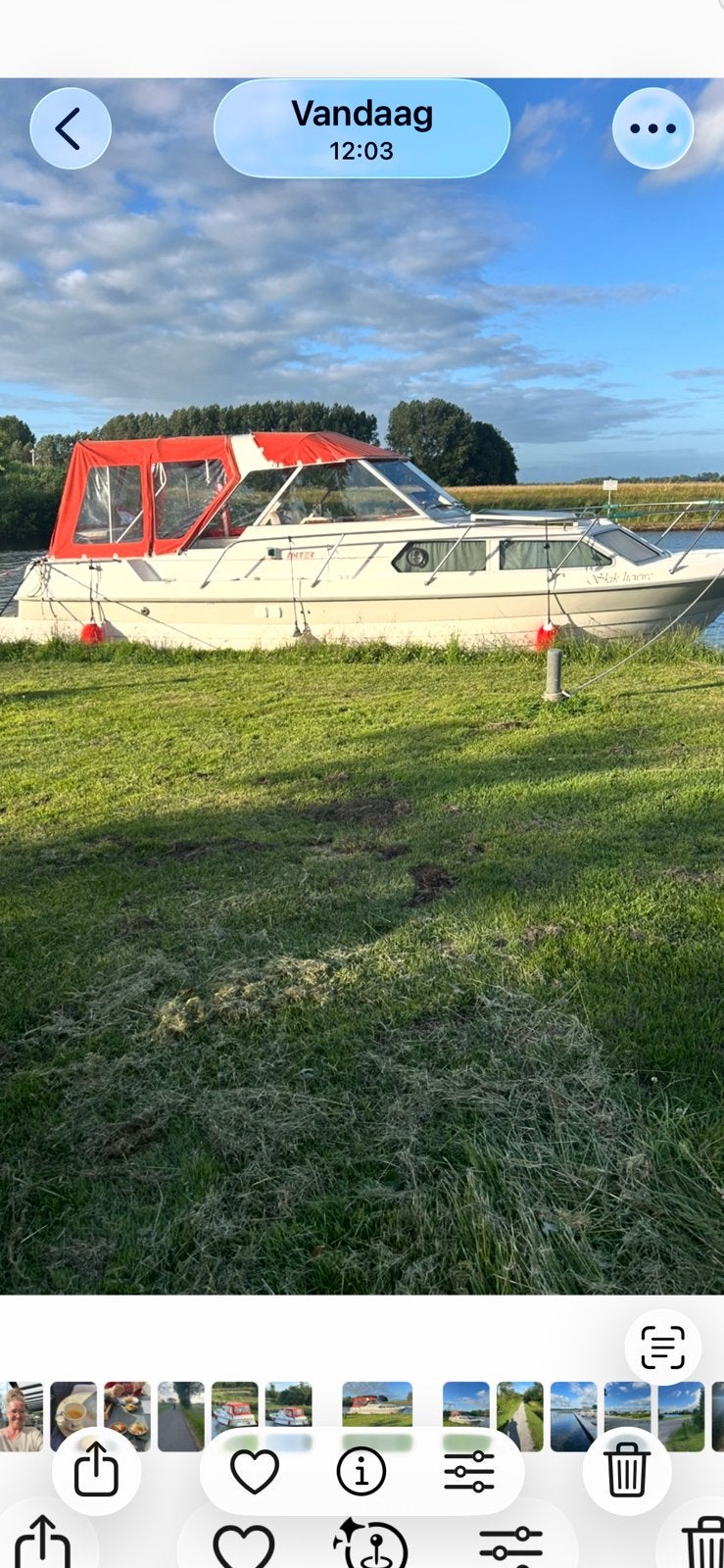 Inter 9000 nor line spitsgatter motorjacht, Watersport en Boten, Ophalen, Diesel, Boegschroef, Zo goed als nieuw