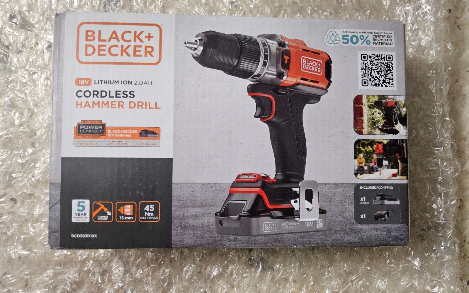 Perceuse à percussion Black and Decker 18V neuve dans son ét, Enlèvement ou Envoi, Neuf