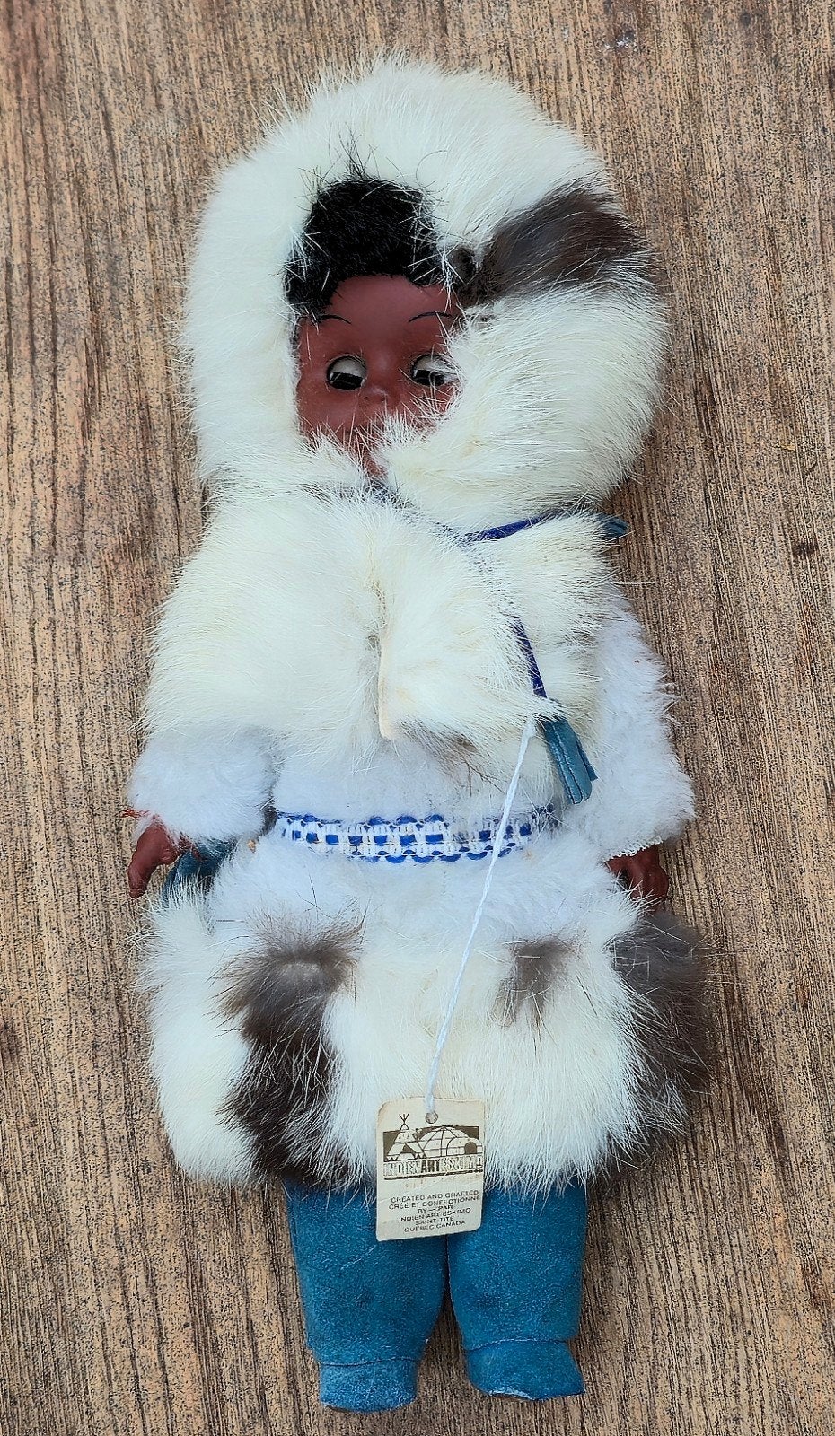 Authentieke Canadese Inuit / Eskimo Pop "Indien Art Eskimo", Ophalen of Verzenden, Zo goed als nieuw