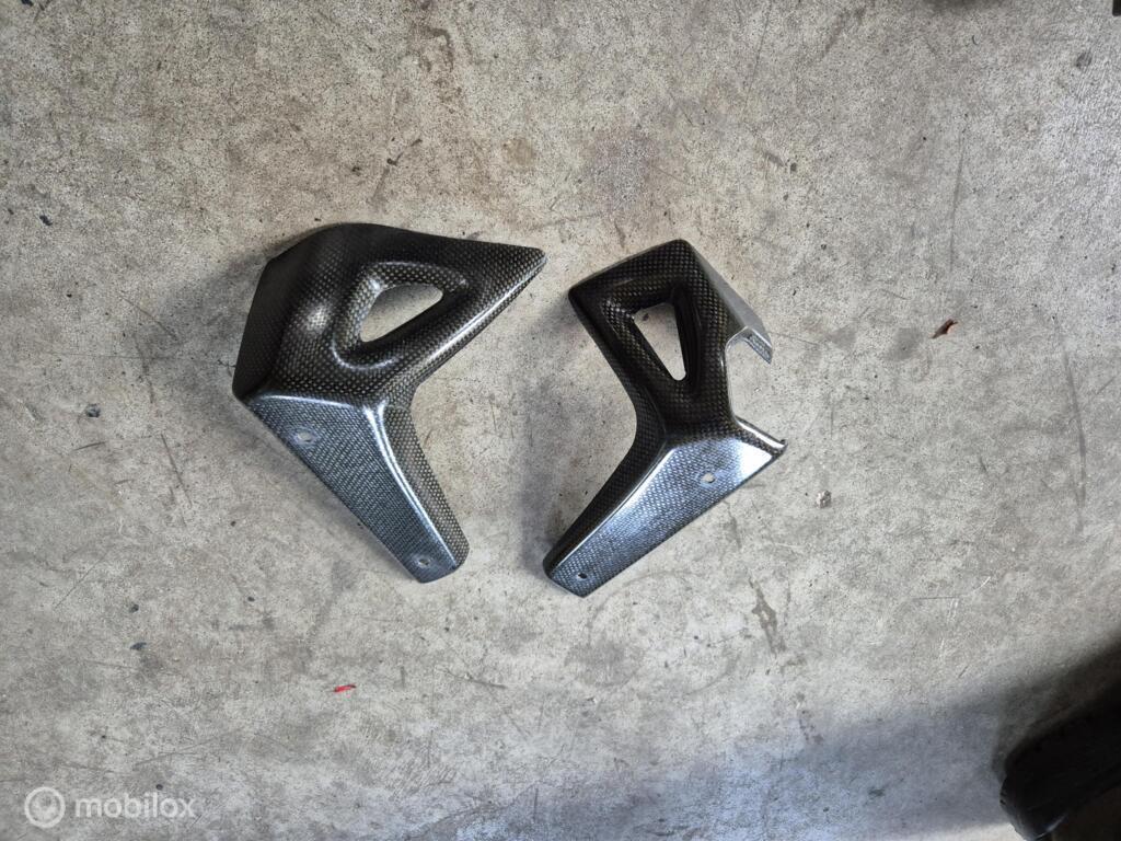 Radiateurkap kapjes zijkapjes carbon Monster S4 S4r, Motoren, Onderdelen | Ducati, Gebruikt, Ophalen of Verzenden