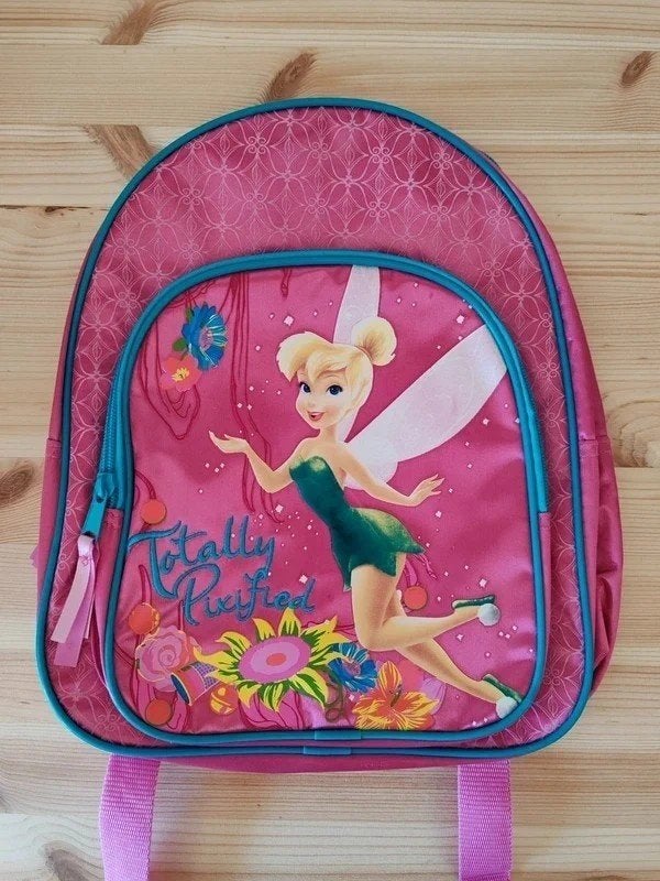 Tinkerbell rugzakje, Handtassen en Accessoires, Tassen | Schooltassen, Minder dan 30 cm, Rugtas, Ophalen of Verzenden, Zo goed als nieuw