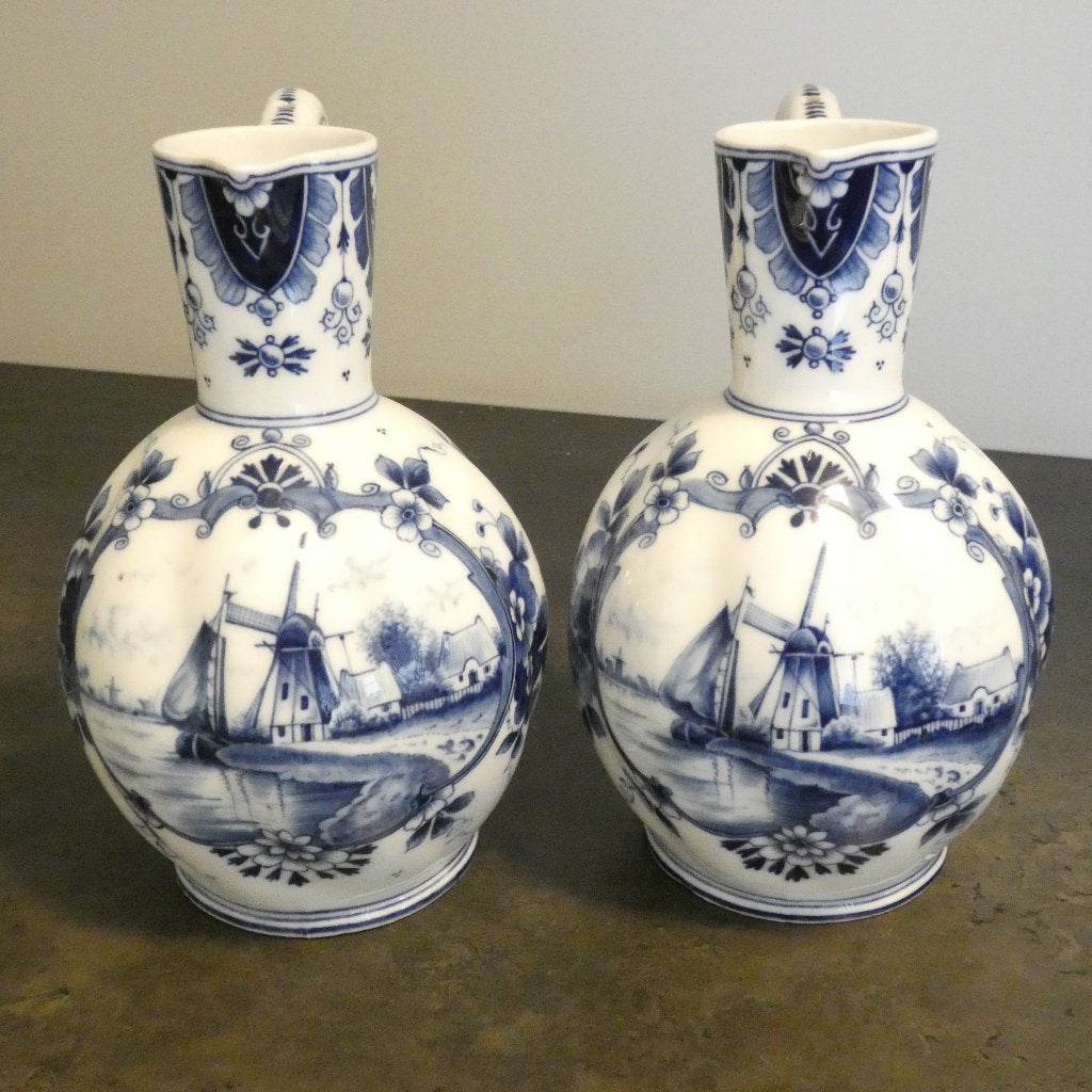 2x Delfts Blauw buikvaas of kruik [2101], Ophalen of Verzenden