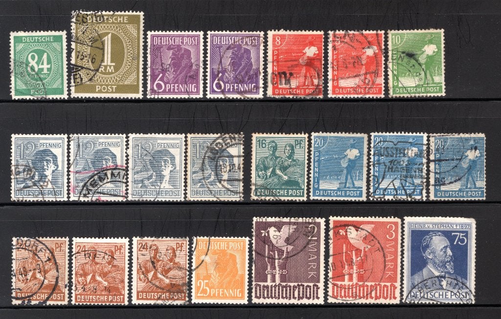 AAS ZONE jaar 1947 gestempeld, Verzenden, Gestempeld