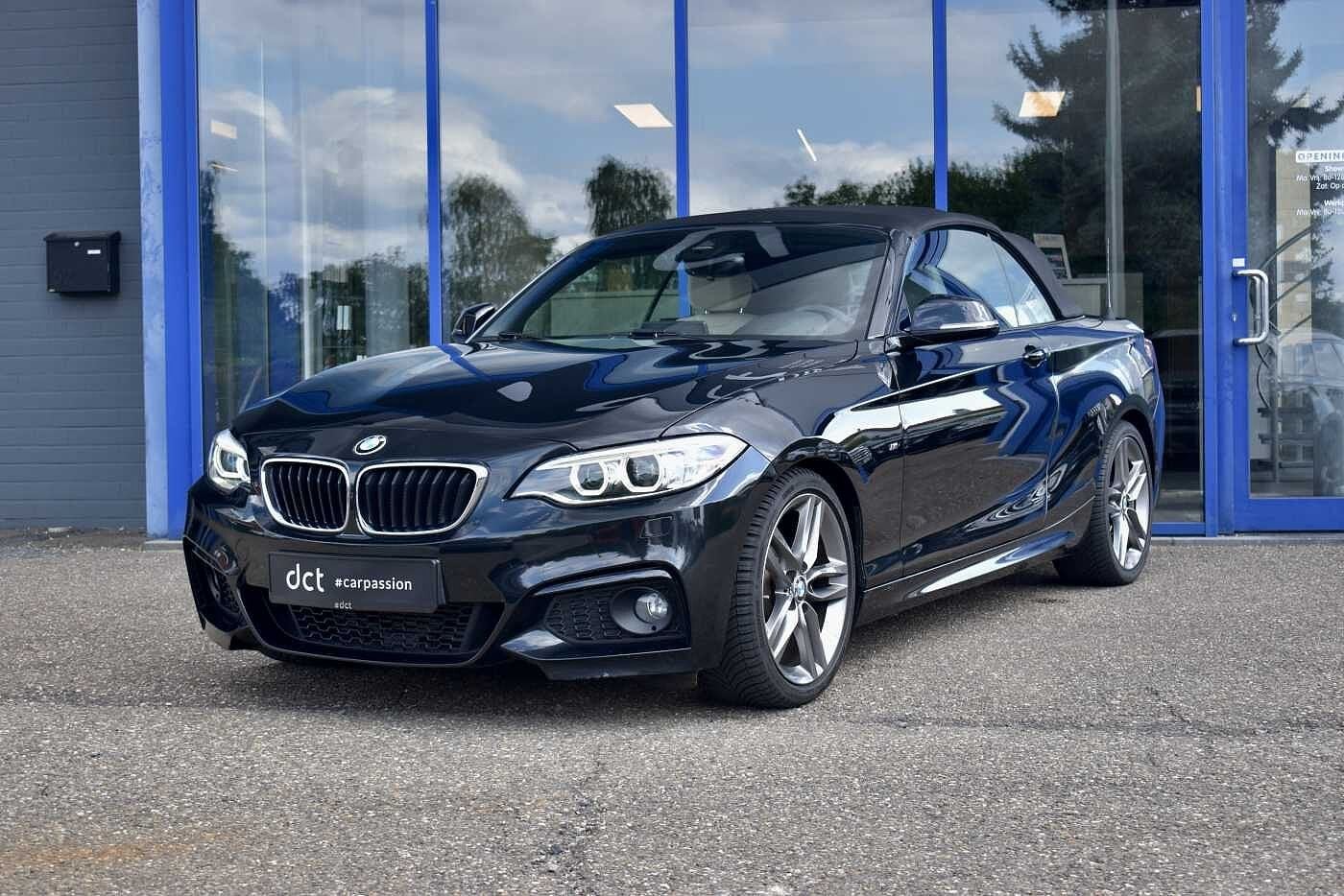 BMW 2 Serie 220 Cabrio iAS M Sport Navi Pro Leather, Auto's, BMW, Automaat, Lichtsensor, Gebruikt, 4 cilinders