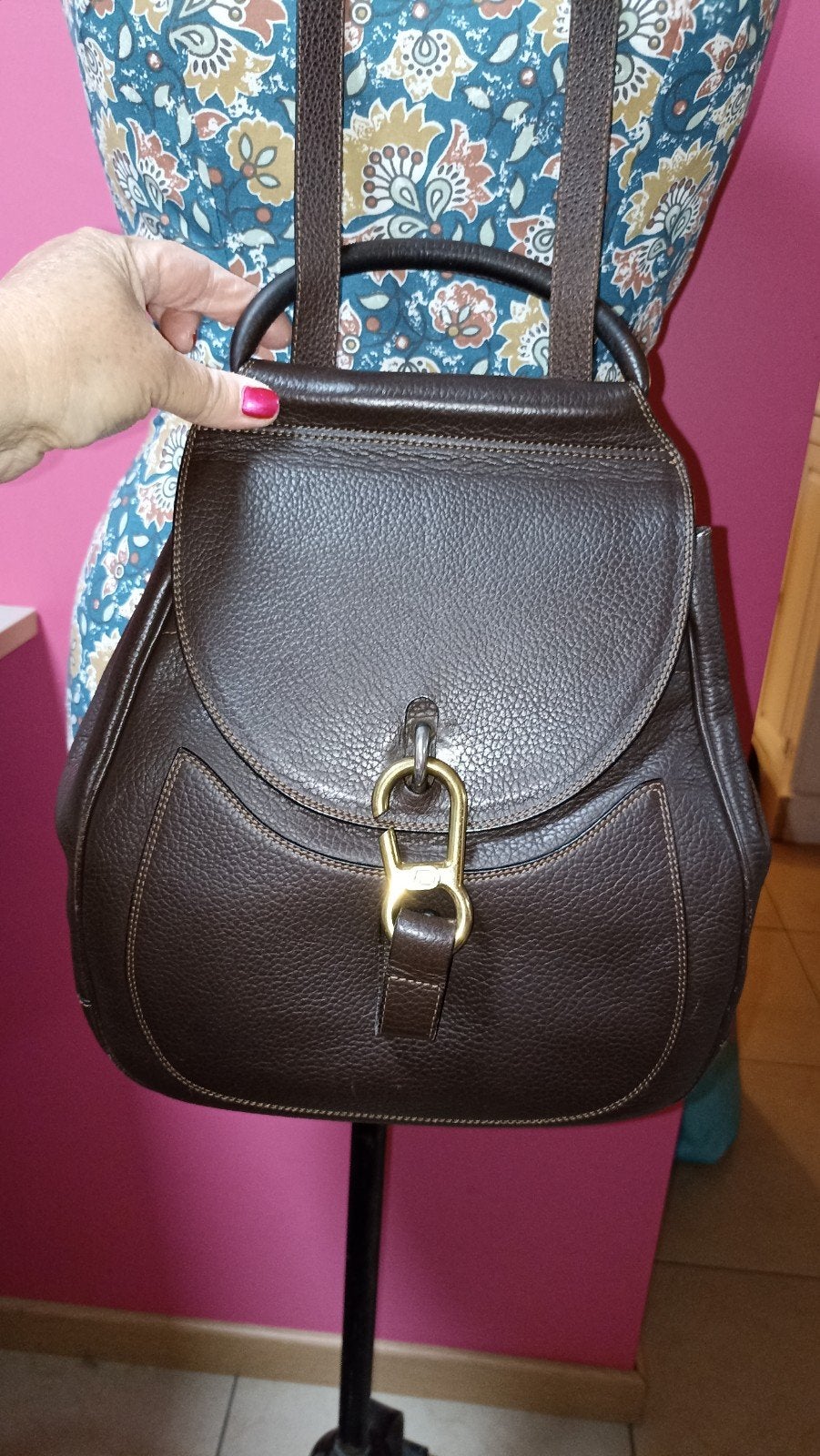 sac Duchâteau en cuir brun, Bijoux, Sacs & Beauté, Enlèvement ou Envoi, Comme neuf, Brun, Sac à bandoulière