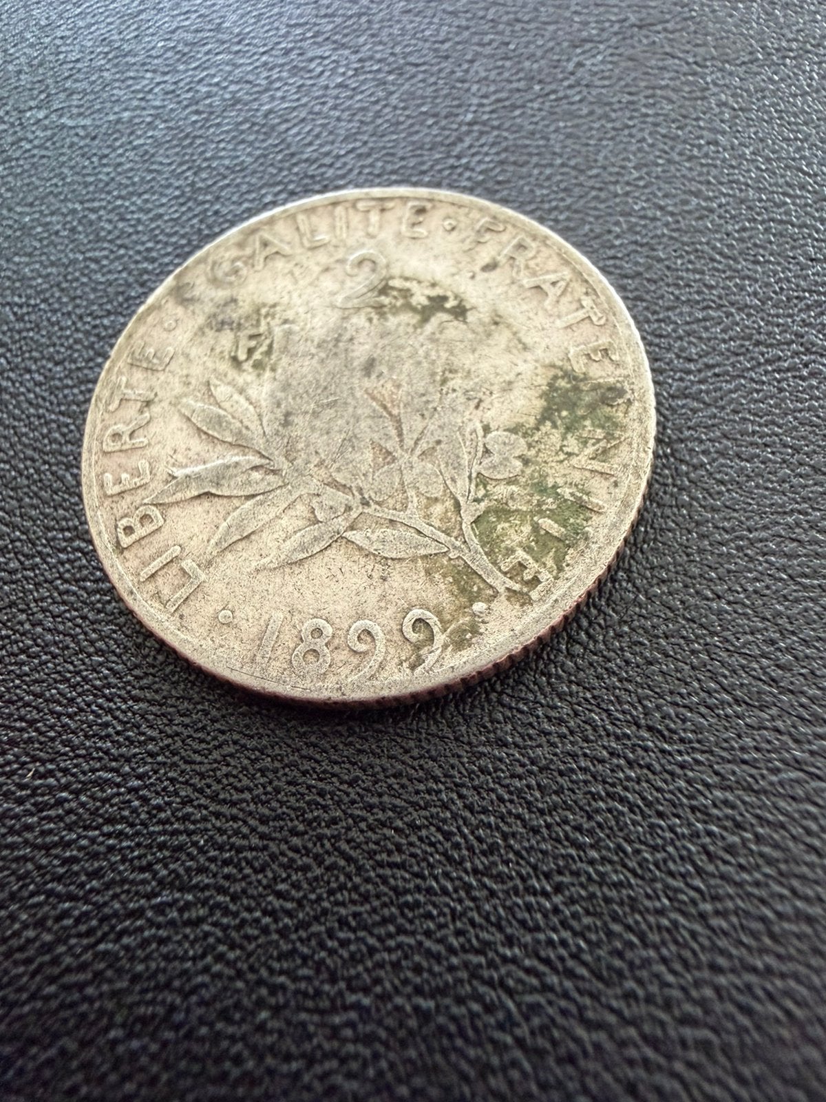 Zilveren Munt Frankrijk 2 Francs 1899 – La Semeuse (Zilver), Enlèvement ou Envoi