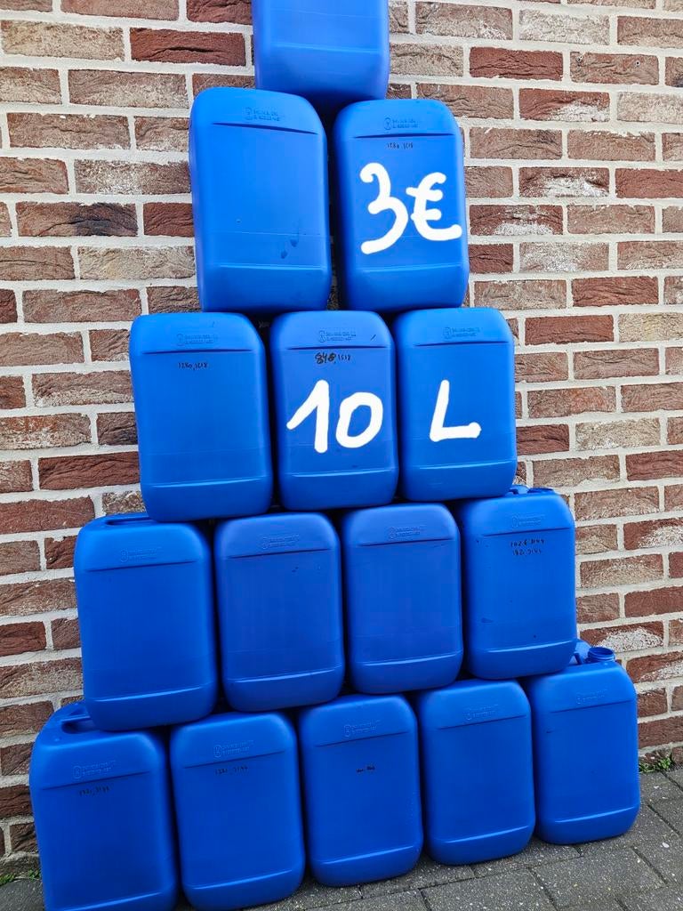 Bidon 10L alimentaire promo 10+5gratuits, Jardin & Terrasse, Barils de pluie, Enlèvement