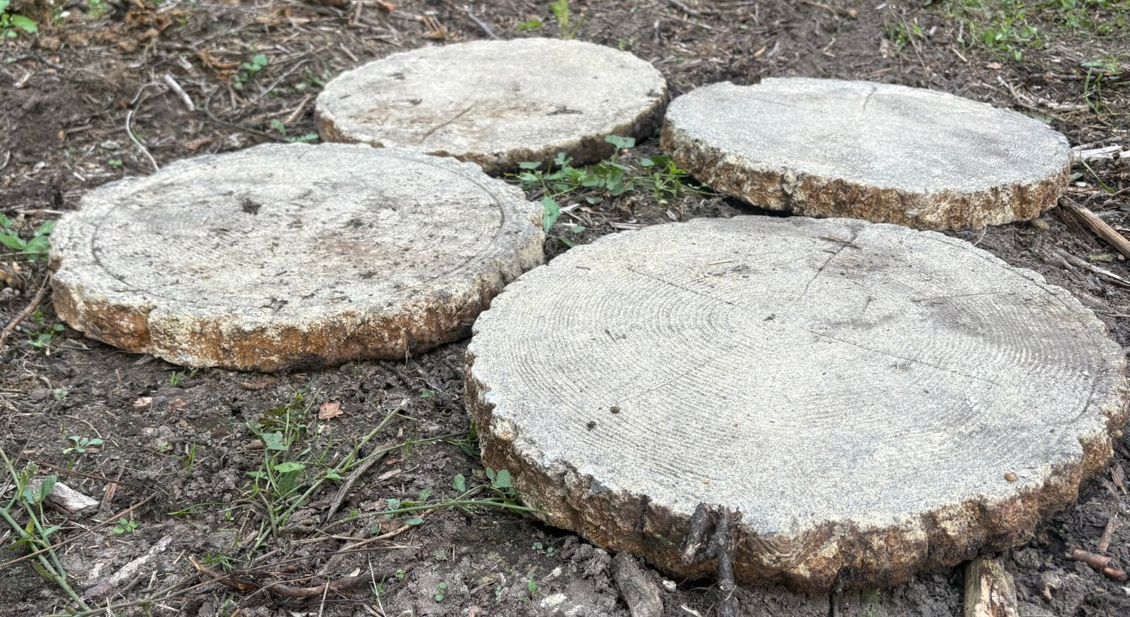 Stapsteen / tegel beton boomschijf, Ophalen, Gebruikt, Beton