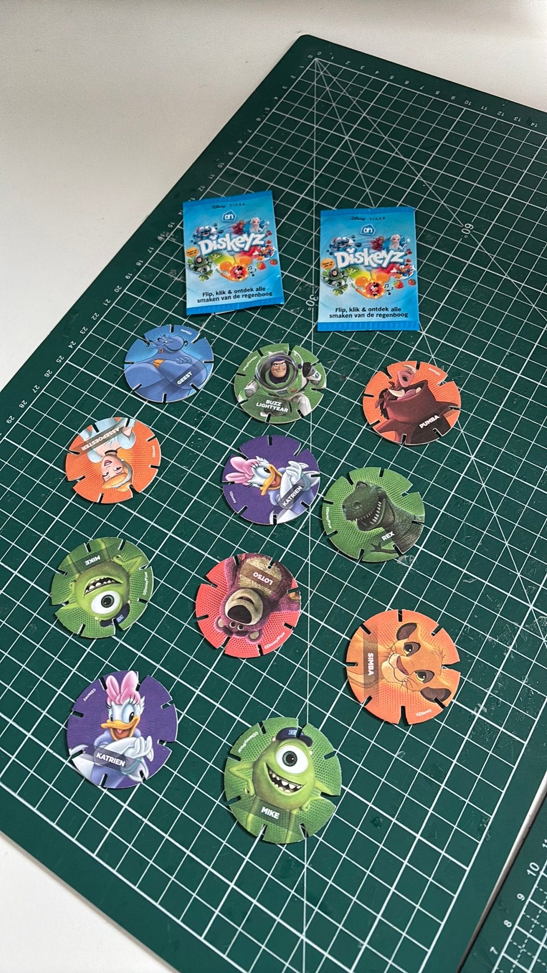 13 Diskeyz AH van disney albert heijn, Verzamelen, Ophalen of Verzenden, Losse flippo's