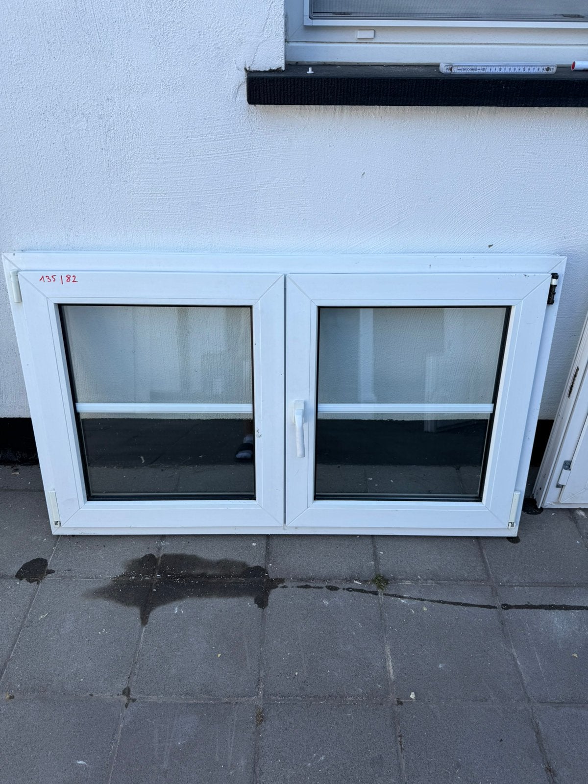 PVC DEUR DUBBELGLAS THUIS LEVERBAAR, Doe-het-zelf en Bouw, Ophalen, Zo goed als nieuw, Dubbelglas